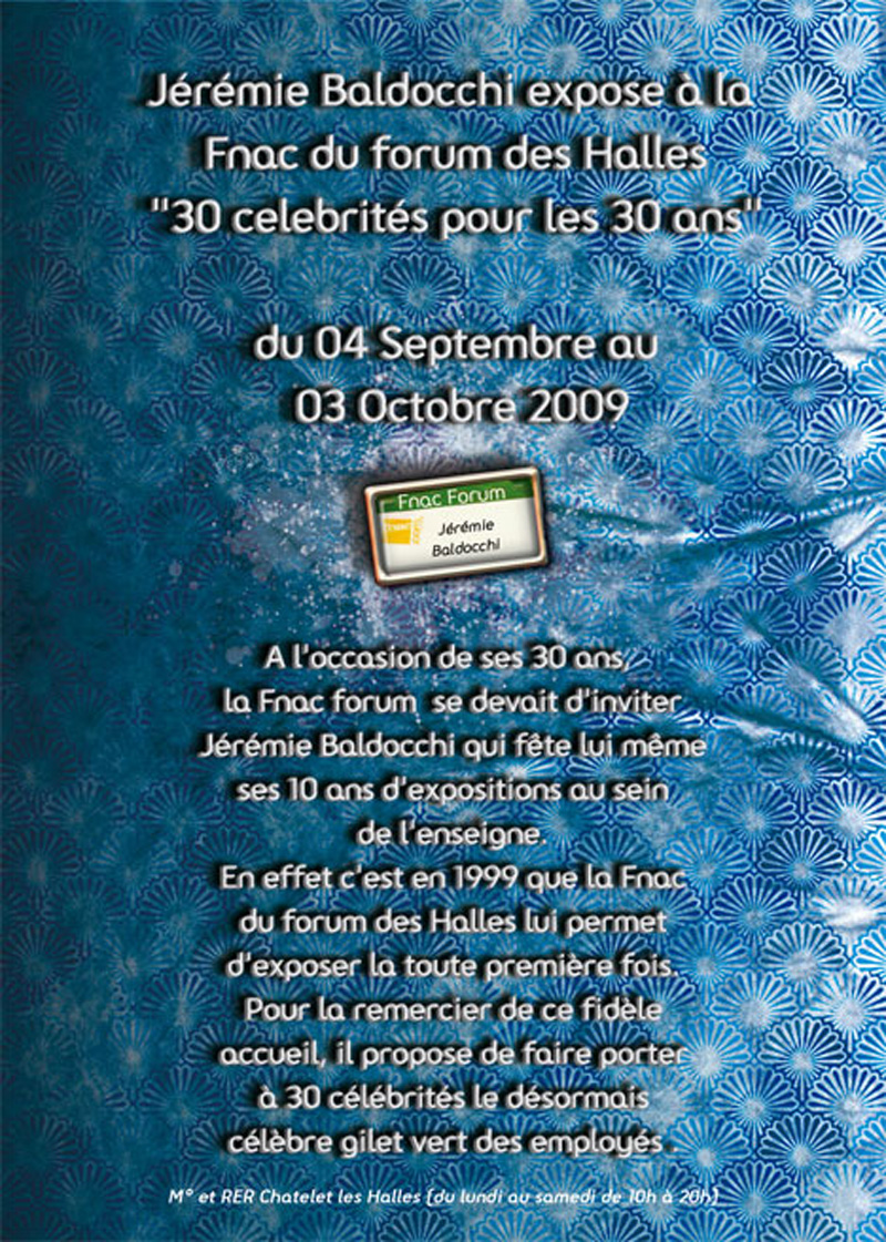 Nouvelle exposition pour les 30 ans de la Fnac