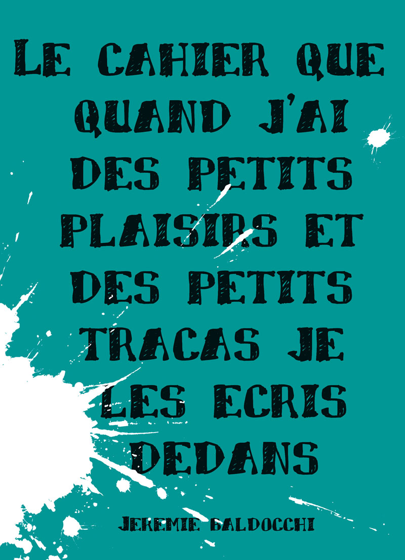 Choix de la couverture du livre de l'artiste peintre contemporain Jérémie Baldocchi