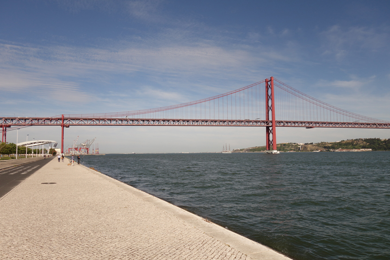 Ballade le long du Tage à Lisbonne au Portugal