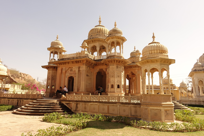 Mon voyage à Jaipur en Inde Cénotaphes de Gaitor Royal Gaitor Tumbas